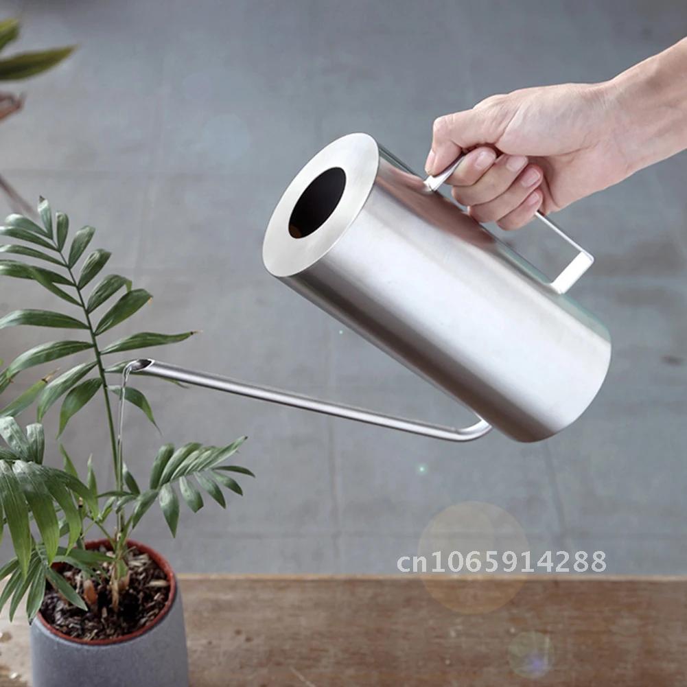 Watering Can Long Spout - Paslanmaz Çelik Sulama Kabı Bonsai Bahçe