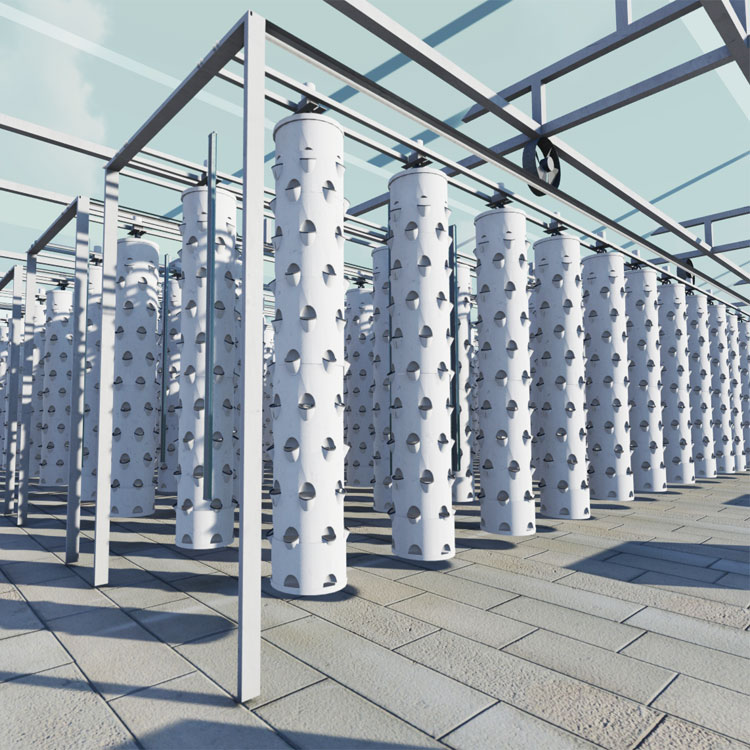 Hydroponic System - Akıllı Asılı Kolon Hidroponik Döner Kule