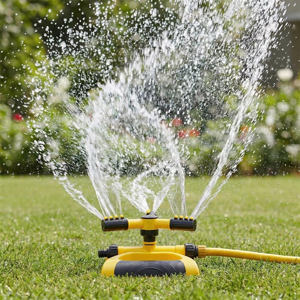 Gardening Tools Water - 360 Derece Otomatik Dönen Yağmurlama Başlığı,