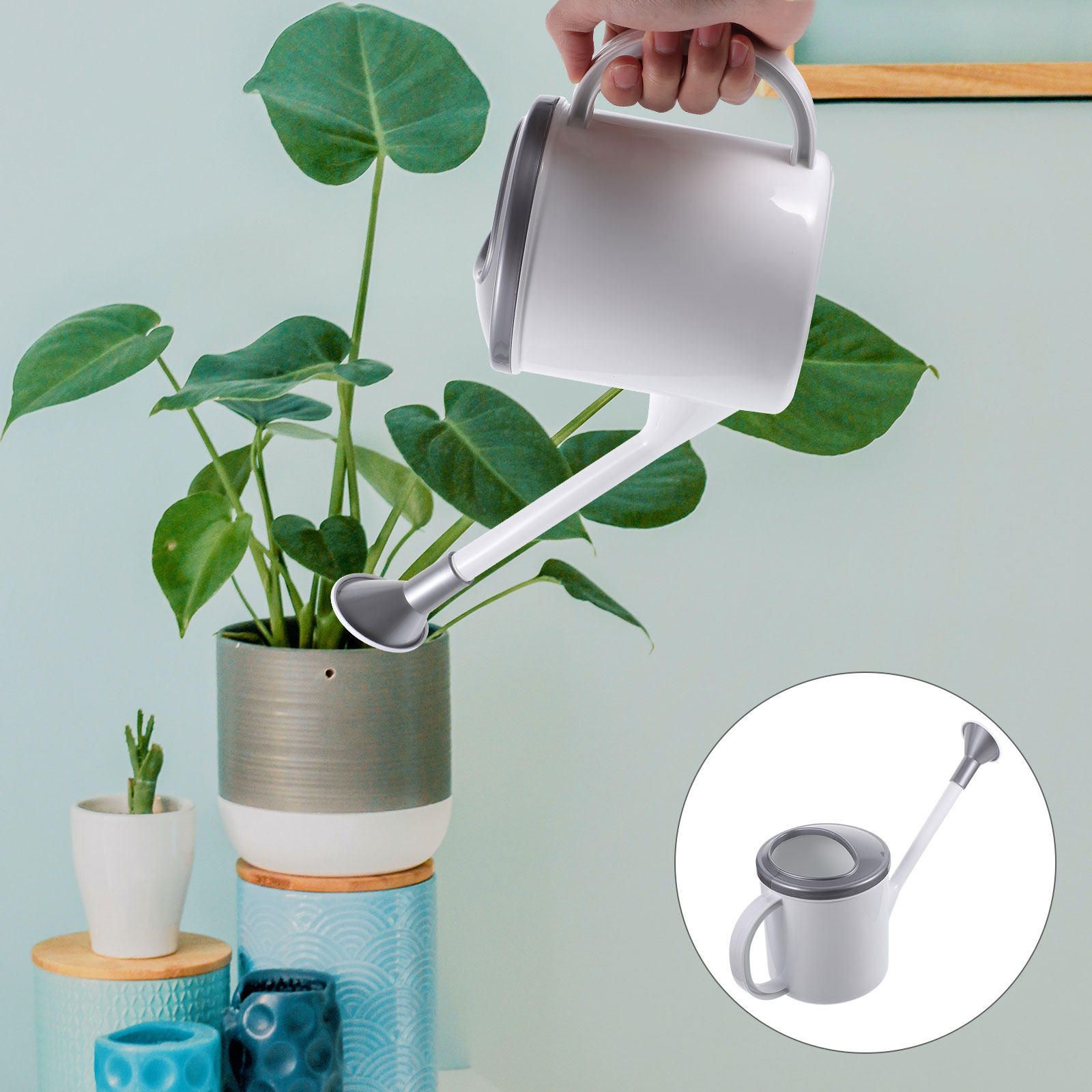 Watering Can Long Spout - Buzul Grisi Plastik Sulama Kovası, Uzun