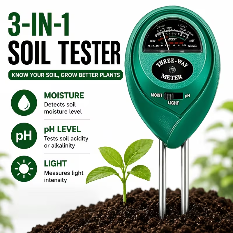 Gardening Tools And Equipment - 3'ü 1 Arada Toprak Test Cihazı