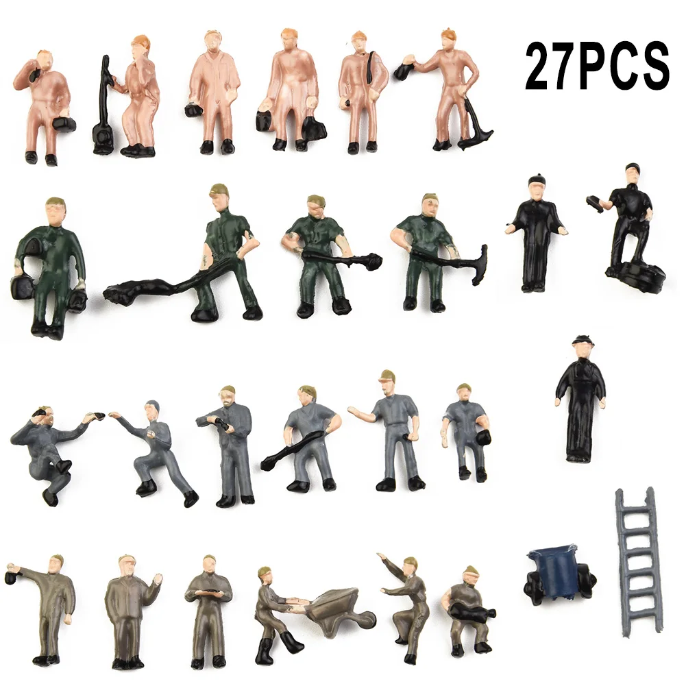 Gardening Tools Toys - 27 adet Model tren rayı demiryolu