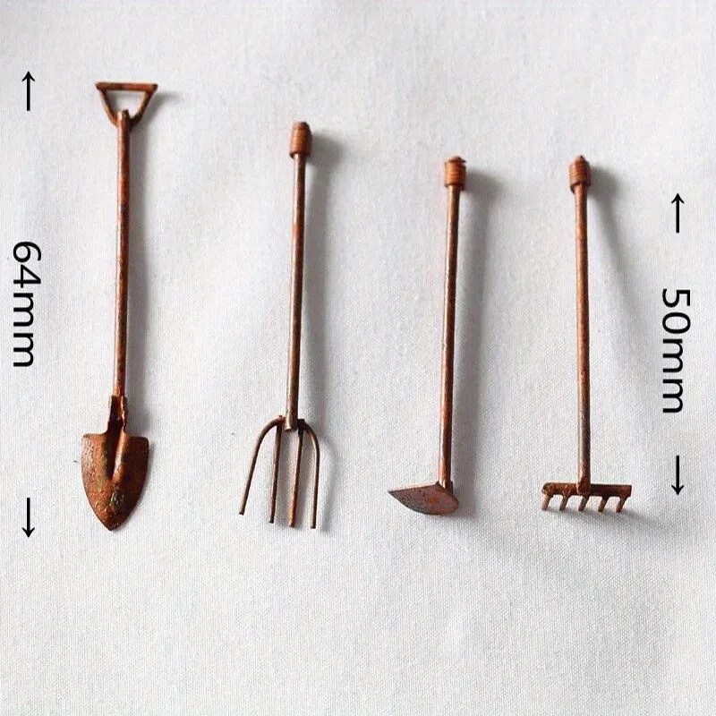 4 adet/paket minyatür bahçe al - Gardening Tools Toys incelemesi ve fiyatı