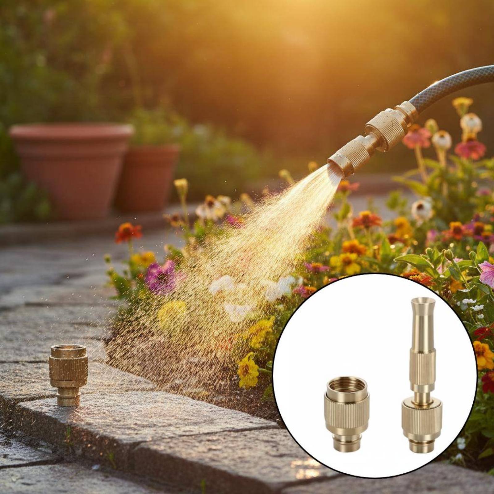 Pirinç Su Evrensel Konektörü A - Gardening Tools Water incelemesi ve fiyatı