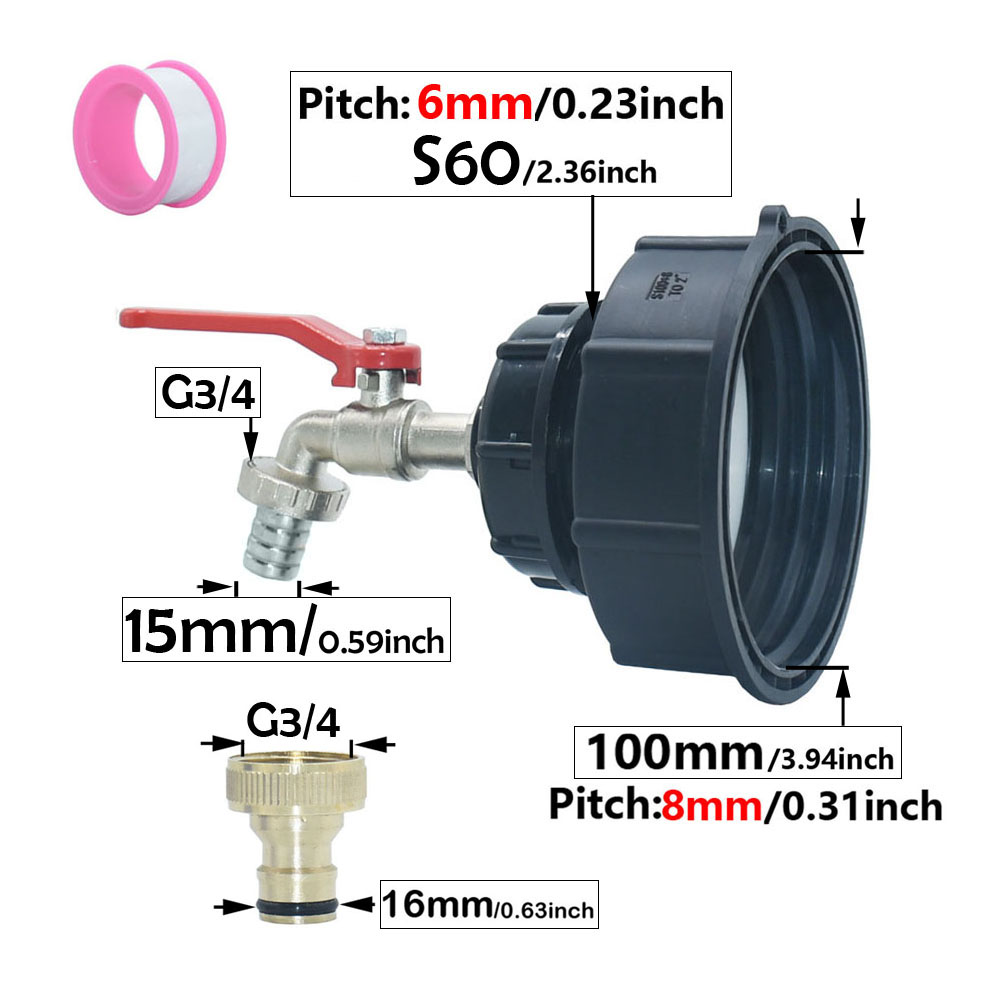80mm 100mm IBC Su Deposu Muslu - Gardening Tools And Equipment incelemesi ve fiyatı